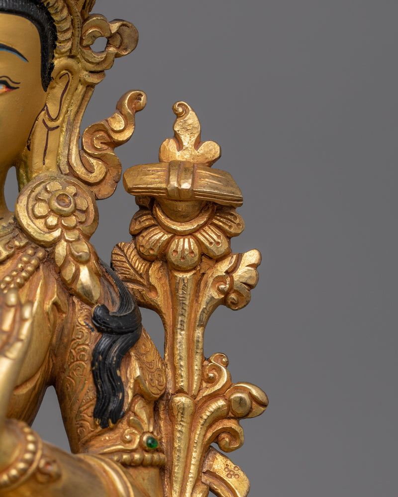 Manjushri Hand Crafted figurine | Symbol of Wisdom and Knowledge Deity