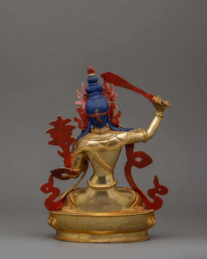 Historical Deity Manjushri Statue | Tibetan Bodhisattva Manjushri Wisdom