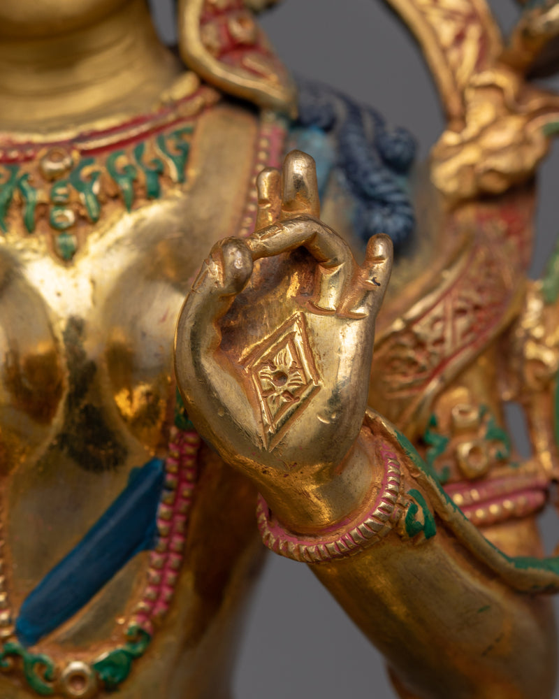 Historical Green Tara Statue | Symbol of Mercy and Enlightenment