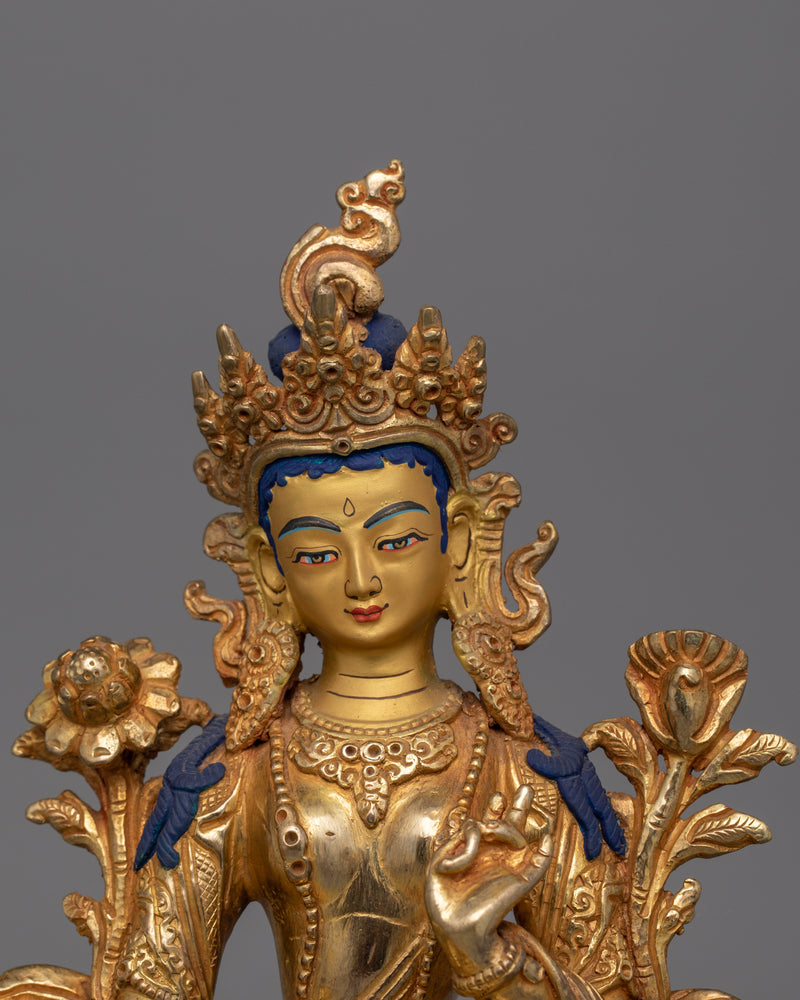 Shyamatara Beloved Deity Statue | Tibetan Buddhist Goddess for Altar and Meditation