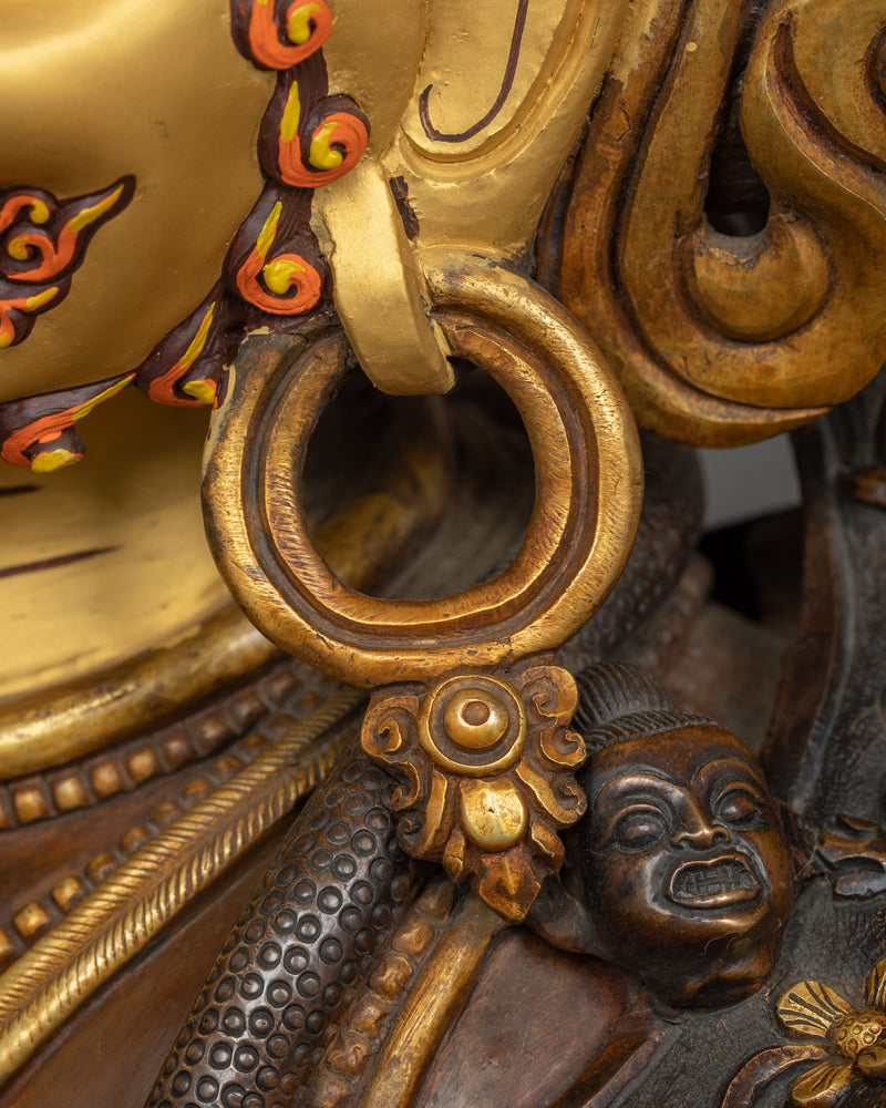 Wrathful 6 Armed Mahakala Statue | Embrace Protection and Strength