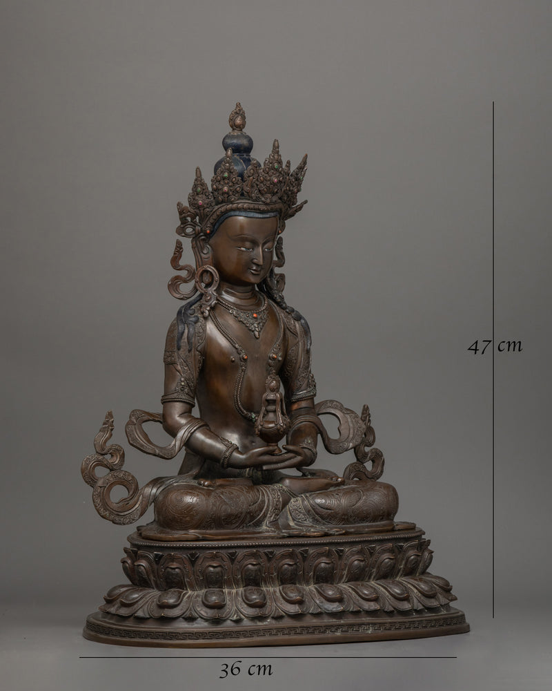 Buddhist Amitayus Deity of Longevity Figurine