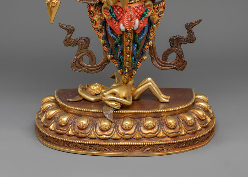 The Ultimate Protector Vajrakilaya Sculpture | Destroyer of Obstacles