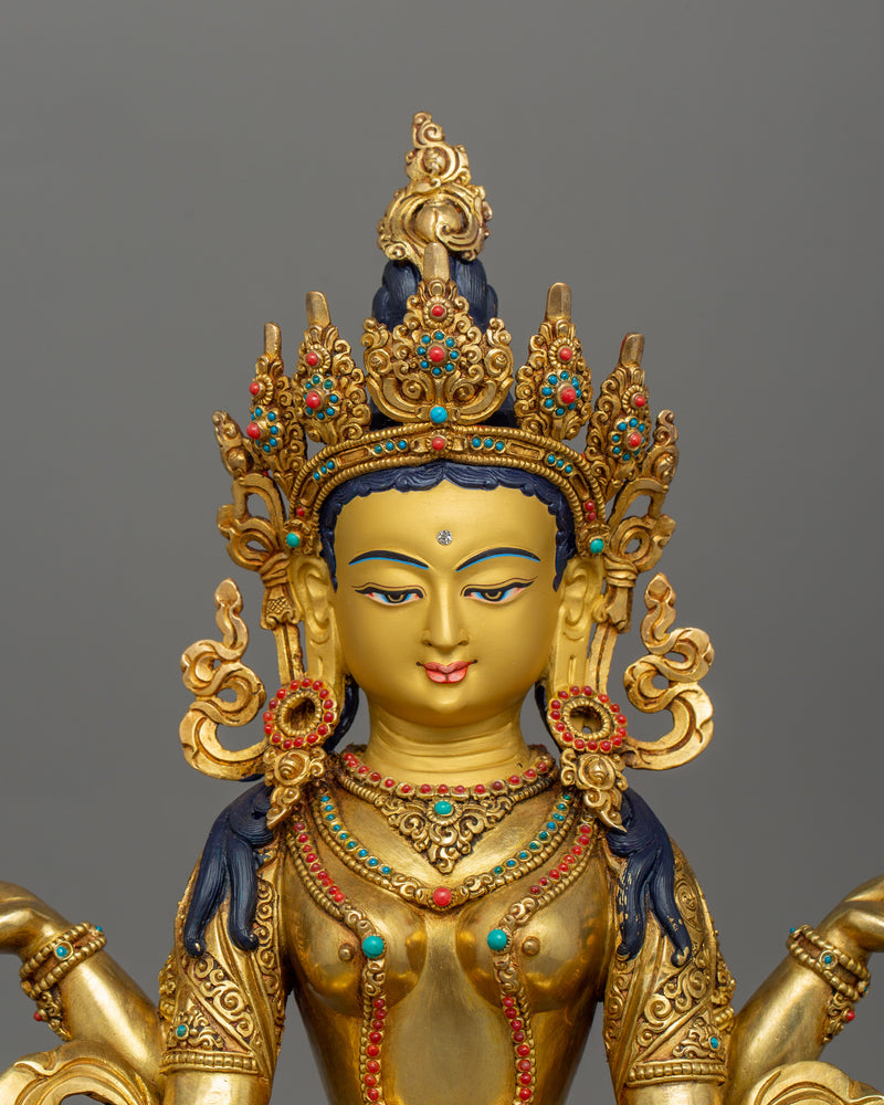 Handmade Prajnaparamita Figurine | Goddess of Wisdom, Perfection and Enlightenment