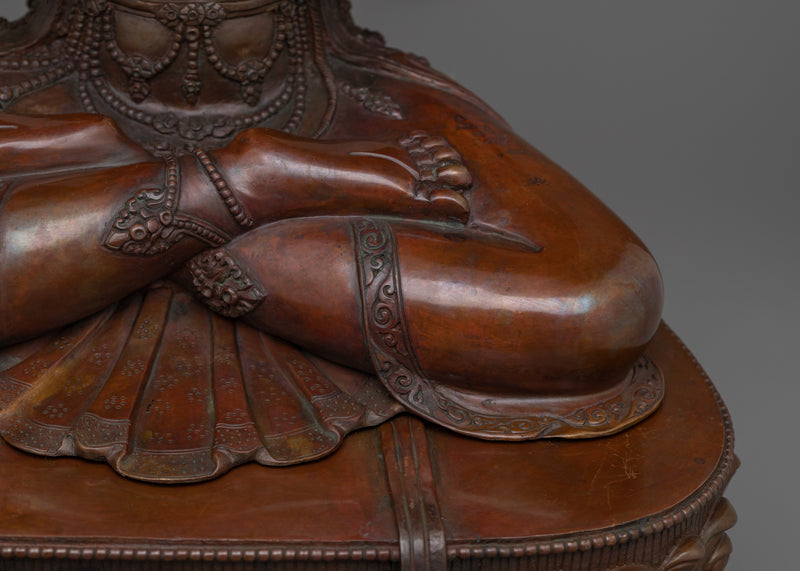 Himalayan 4-Armed Chenrezig Buddha Sculpture | Bodhisattva of Compassion and Healing