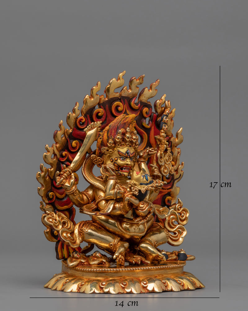 Four Armed Mahakala Mantra Statue