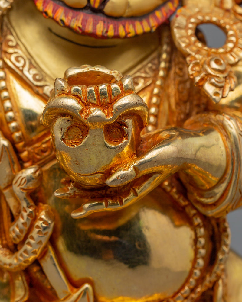 Tibetan Buddhism Mahakala Bernakchen Statue | Protector of Dharma and Spiritual Power