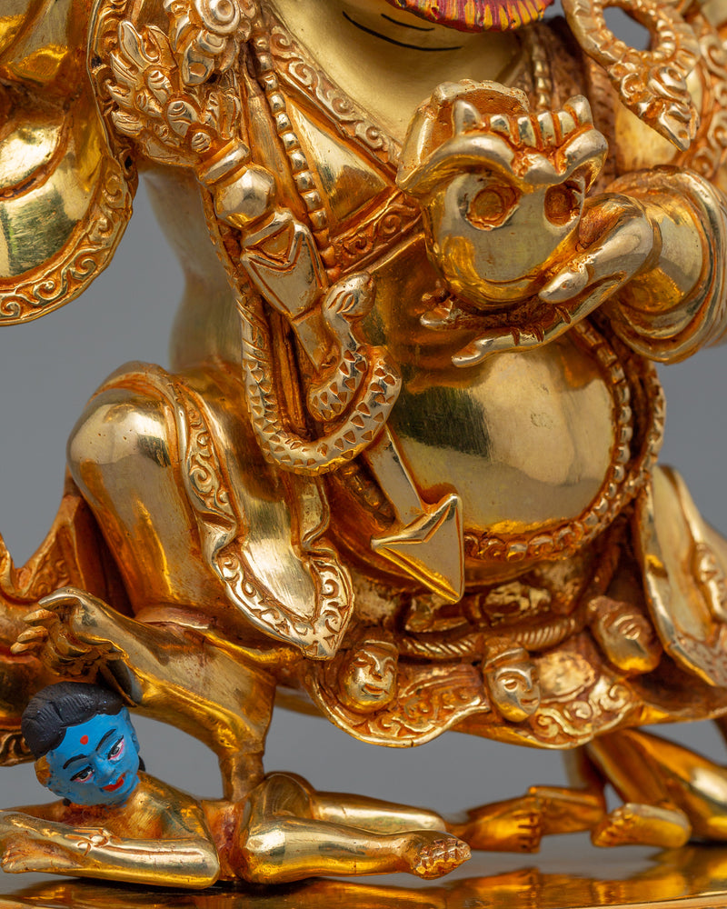 Tibetan Buddhism Mahakala Bernakchen Statue | Protector of Dharma and Spiritual Power