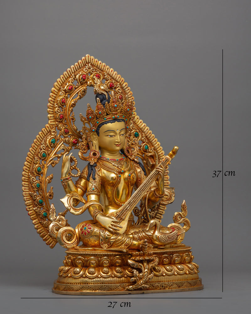 hindu-goddess-saraswati-figurine