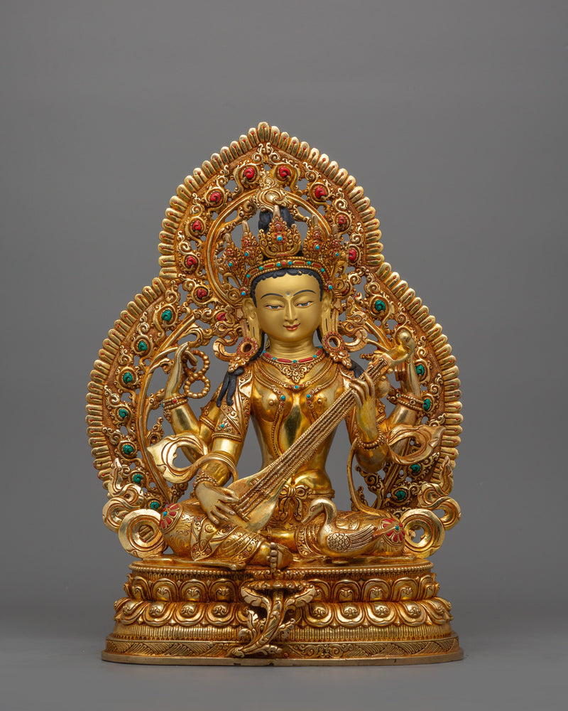 hindu-goddess-saraswati-figurine