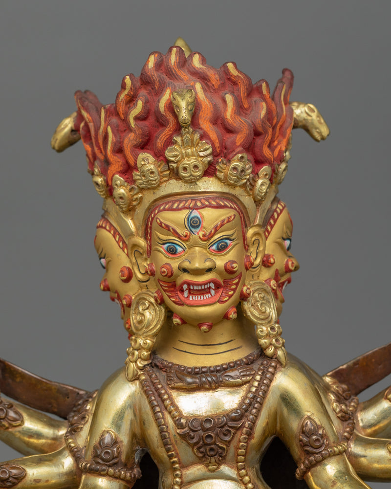 Handmade Dharmapala Statue | Protector of Dharma, Spiritual Power, Guardian of Wisdom