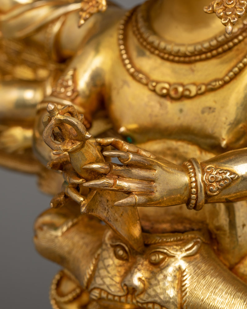 Wrathful Deity Vajrakilaya Statue | Buddhist Yidam Deity Sculpture