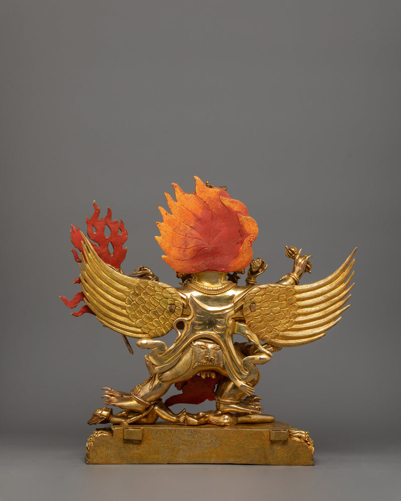 Wrathful Deity Vajrakilaya Statue | Buddhist Yidam Deity Sculpture