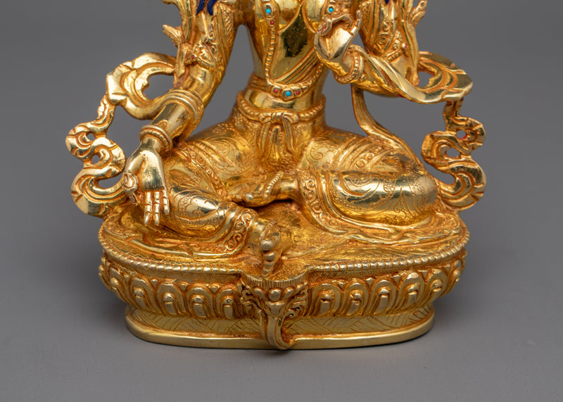 Himalayan Green Dolma Sculpture | Goddess of Compassion