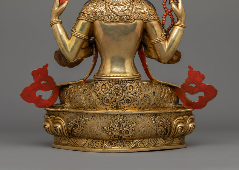 13.8 Inches Chenrezig Statue |  Also Known as compassion Deity