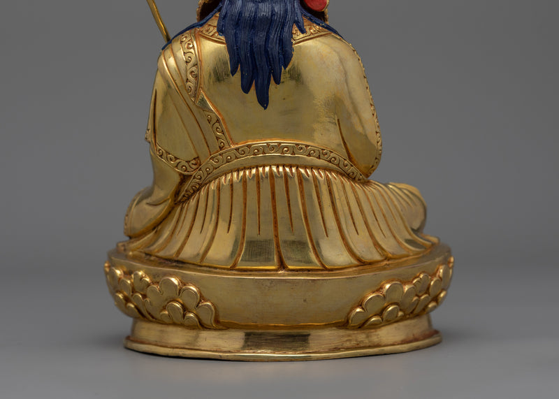 Gold Gilded Guru Norla Statue  |  Symbol of Wisdom