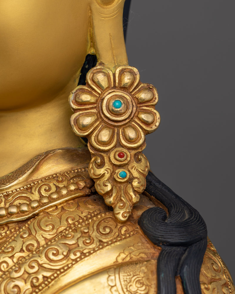 Tibetan Lotus-Born Master "Padmasambhava" Figurine | Guru Rinpoche Sculpture