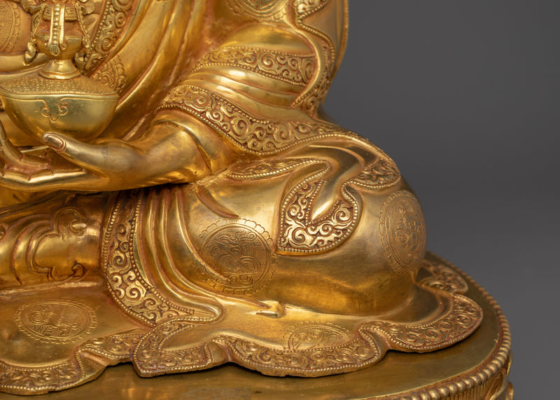 Tibetan Lotus-Born Master "Padmasambhava" Figurine | Guru Rinpoche Sculpture