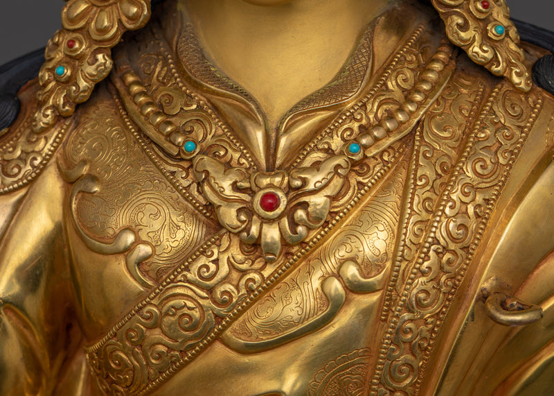 Tibetan Lotus-Born Master "Padmasambhava" Figurine | Guru Rinpoche Sculpture