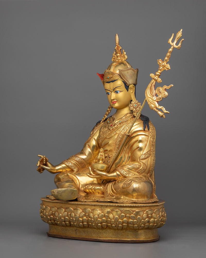 Tibetan Lotus-Born Master "Padmasambhava" Figurine | Guru Rinpoche Sculpture