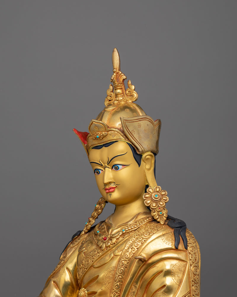 Tibetan Lotus-Born Master "Padmasambhava" Figurine | Guru Rinpoche Sculpture