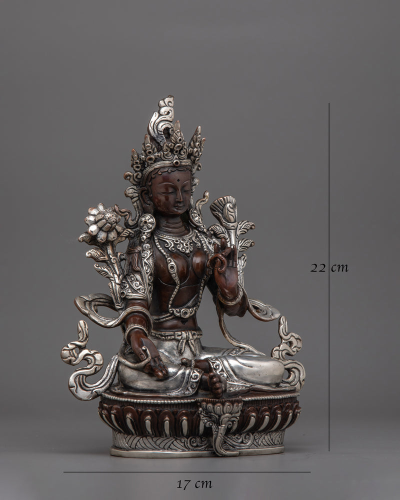 Buddhist Handcrafted Deity Green Tara Figurine