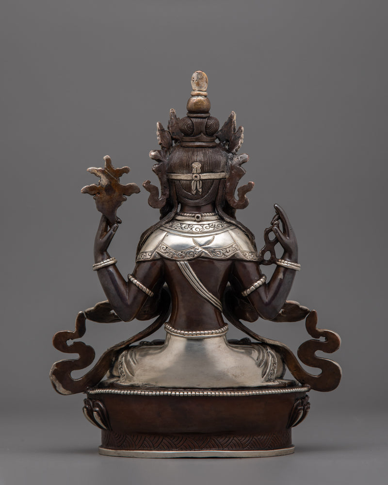 Chenrezig Tibetan Bodhisattva Statue | Buddhist Deity of Boundless Compassion