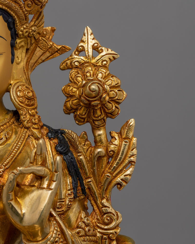 Female Goddess Green Tara  Statue | The Buddha of Compassion