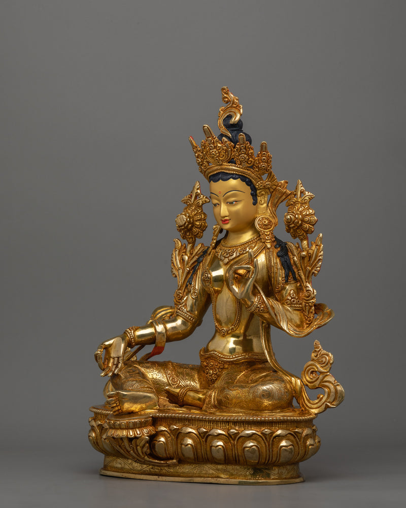 Female Goddess Green Tara  Statue | The Buddha of Compassion