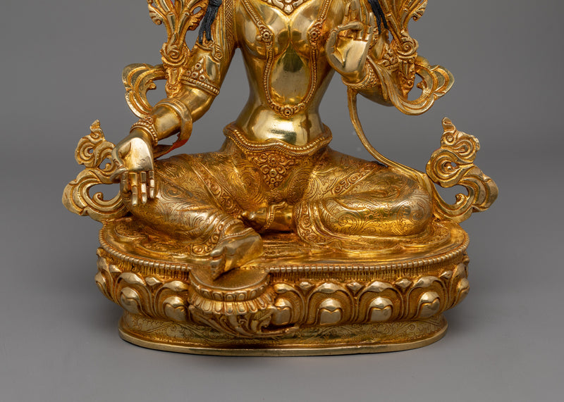 Female Goddess Green Tara  Statue | The Buddha of Compassion