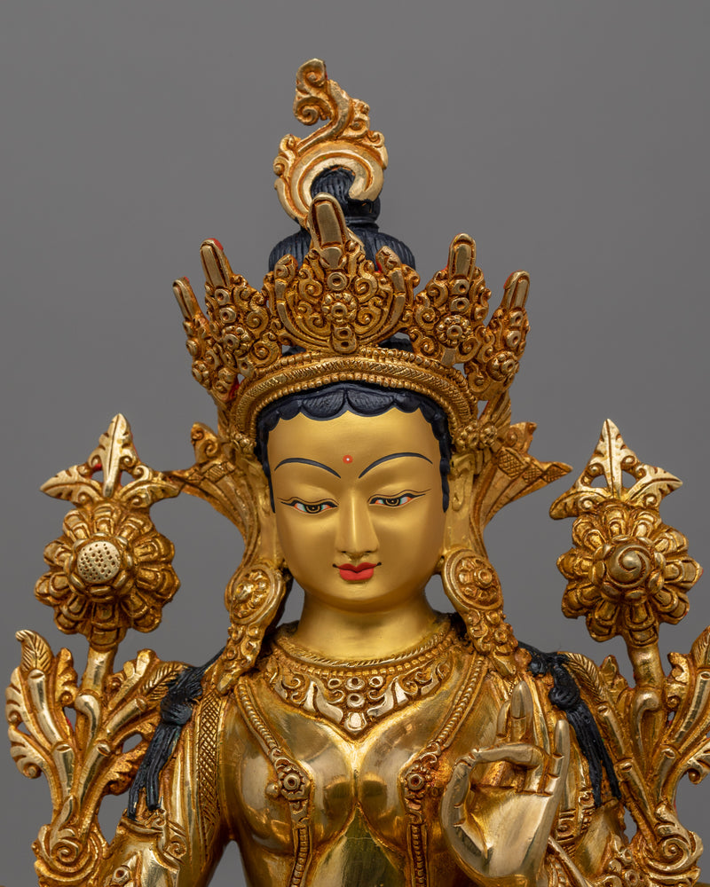 Female Goddess Green Tara  Statue | The Buddha of Compassion