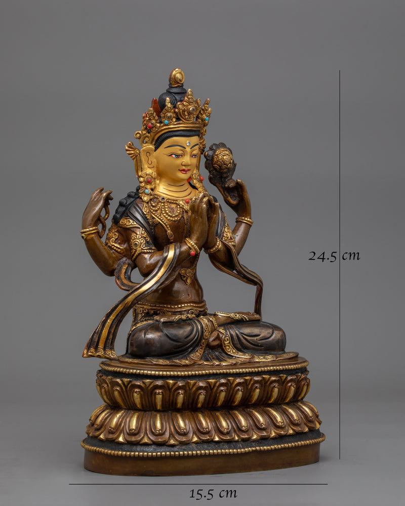 handmade-four-armed-chenrezig-sculpture