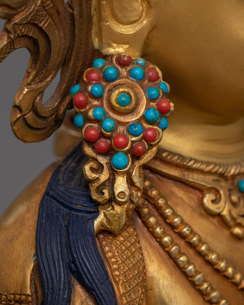 Four Armed Bodhisattva Avalokiteshvara Sculpture | Traditional Artwork