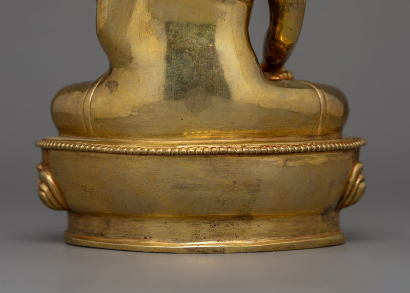 24K Gold Gilded Buddhist Master Statue | Master of all Buddha