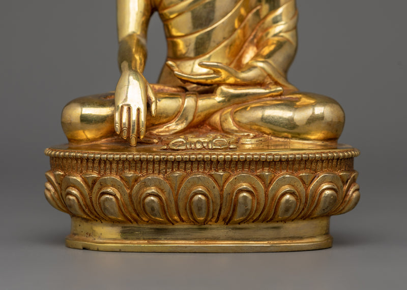 24K Gold Gilded Buddhist Master Statue | Master of all Buddha