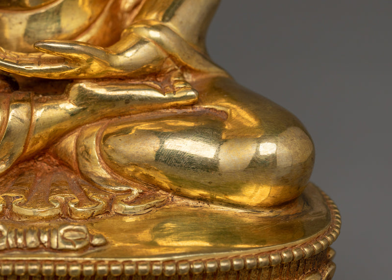 24K Gold Gilded Buddhist Master Statue | Master of all Buddha