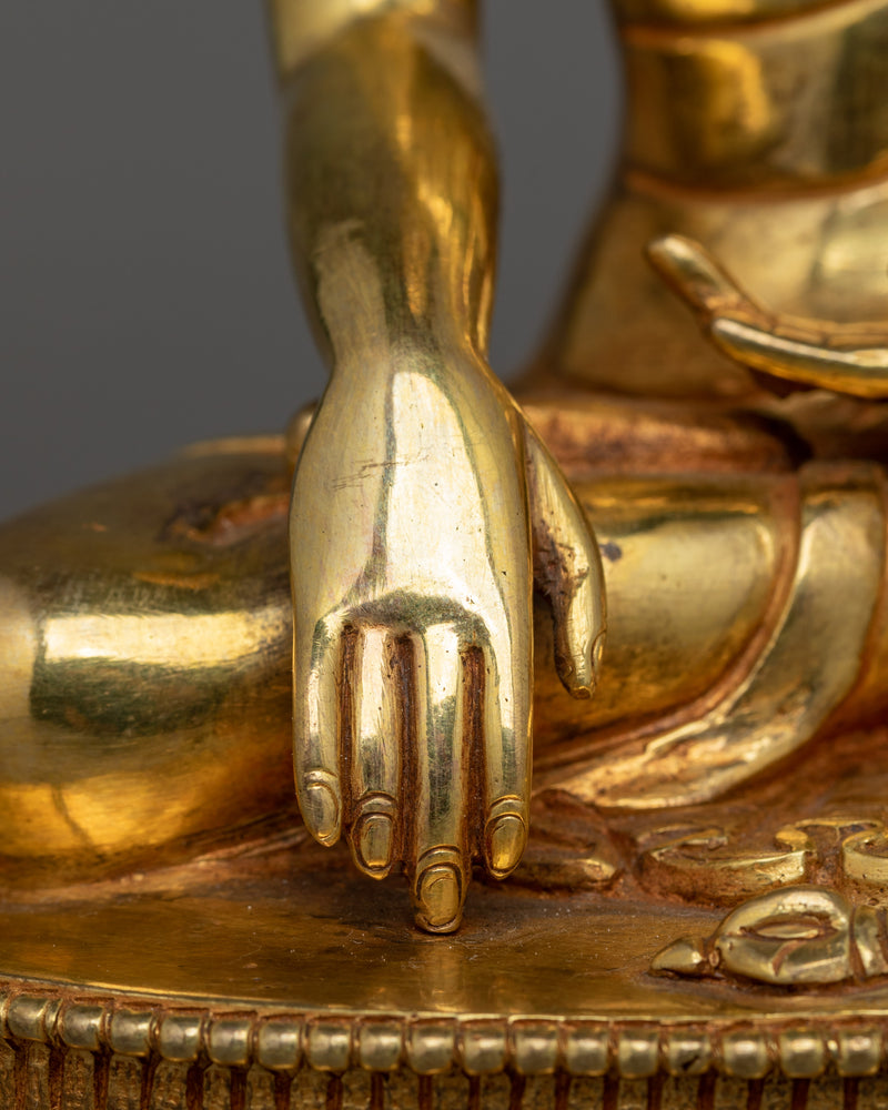 24K Gold Gilded Buddhist Master Statue | Master of all Buddha