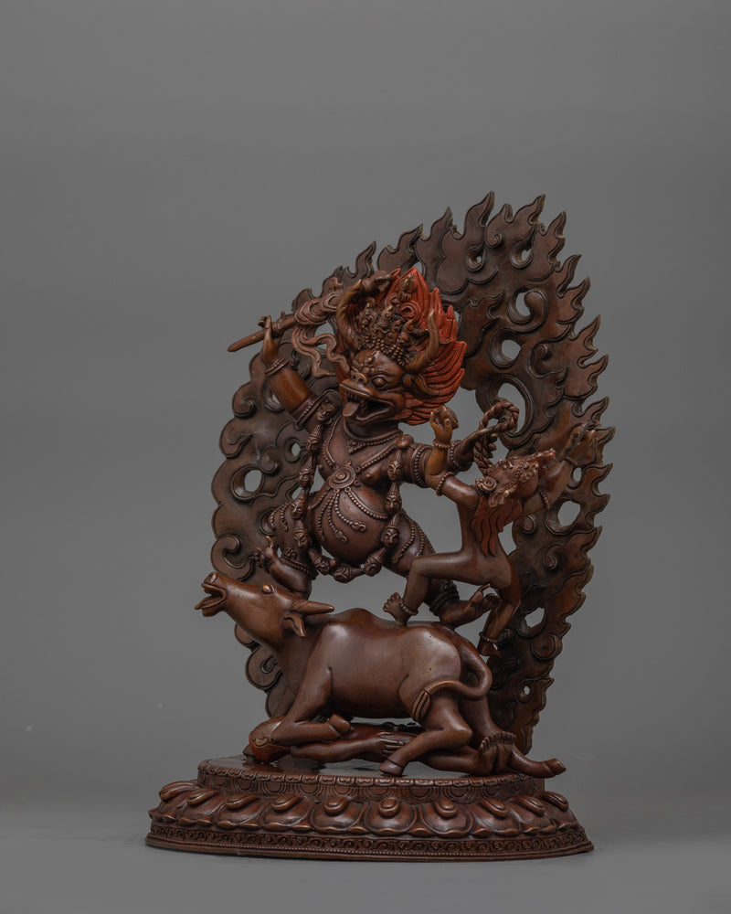 Tantric Deity Yama Dharmaraja Statue | Protector of Wisdom