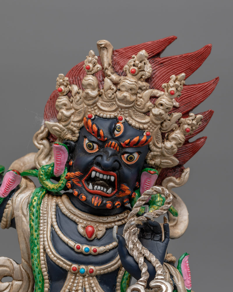 Buddhist Sculpture of Wrathful Deity Vajrapani | Symbol of Protection