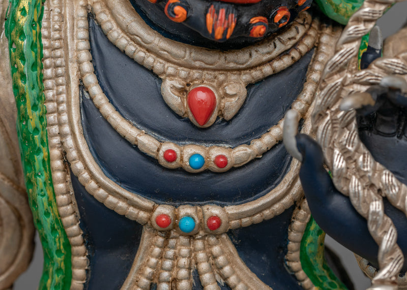 Buddhist Sculpture of Wrathful Deity Vajrapani | Symbol of Protection