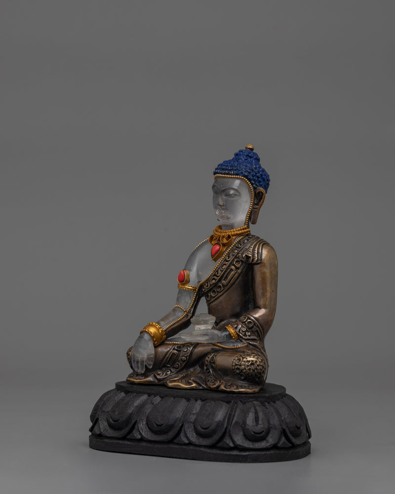 Handmade Tibetan Buddha Shakyamuni Sculpture | Dharma Teacher