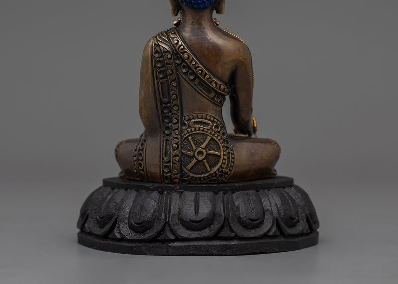 Handmade Tibetan Buddha Shakyamuni Sculpture | Dharma Teacher