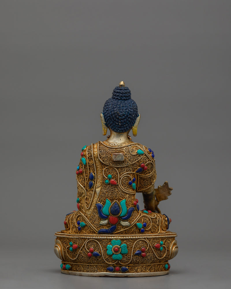 Healing Buddha Bhaisajyaguru Sculpture | Medicine Buddha Statue