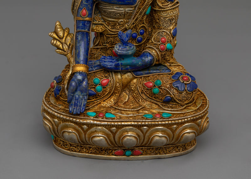 Healing Buddha Bhaisajyaguru Sculpture | Medicine Buddha Statue