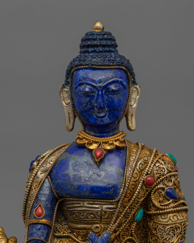 Healing Buddha Bhaisajyaguru Sculpture | Medicine Buddha Statue