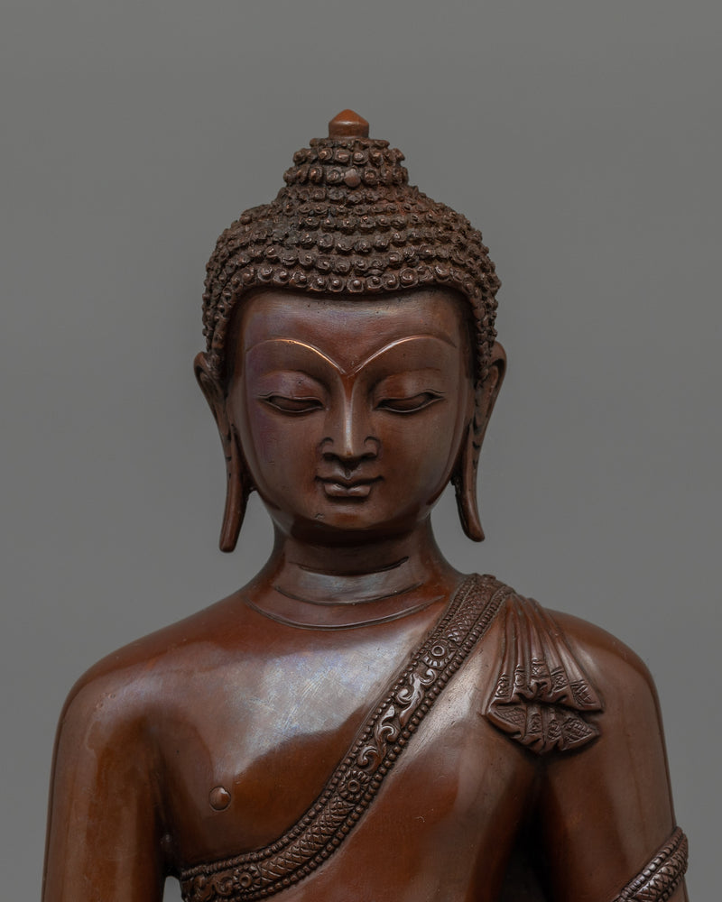 Handmade Himalayan Statue of Buddha Shakyamuni | The Buddha of Wisdom, Compassion