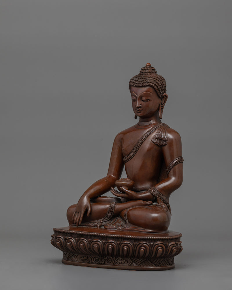 Handmade Himalayan Statue of Buddha Shakyamuni | The Buddha of Wisdom, Compassion