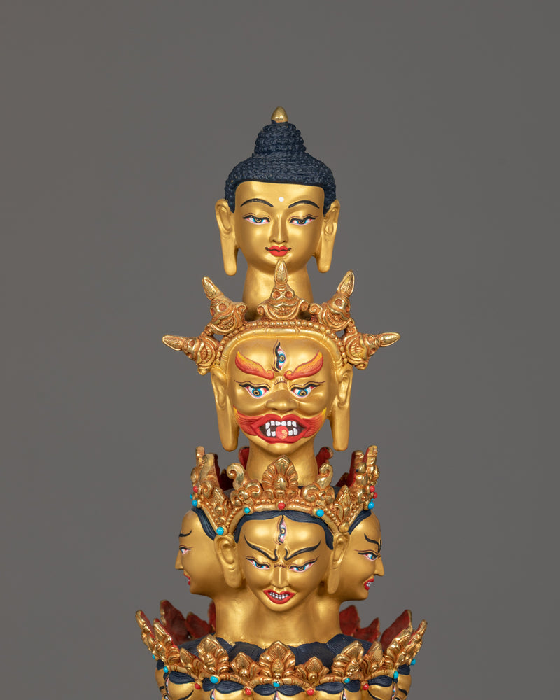 Handmade 1000-Armed Dukar Figurine | The Protector Deity of Compassion