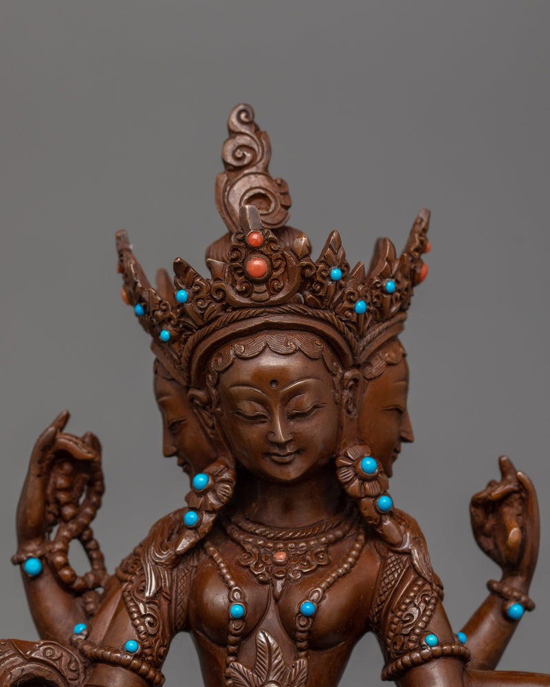 Tibetan Vasudhara Divine Goddess Statue | Symbol of Success