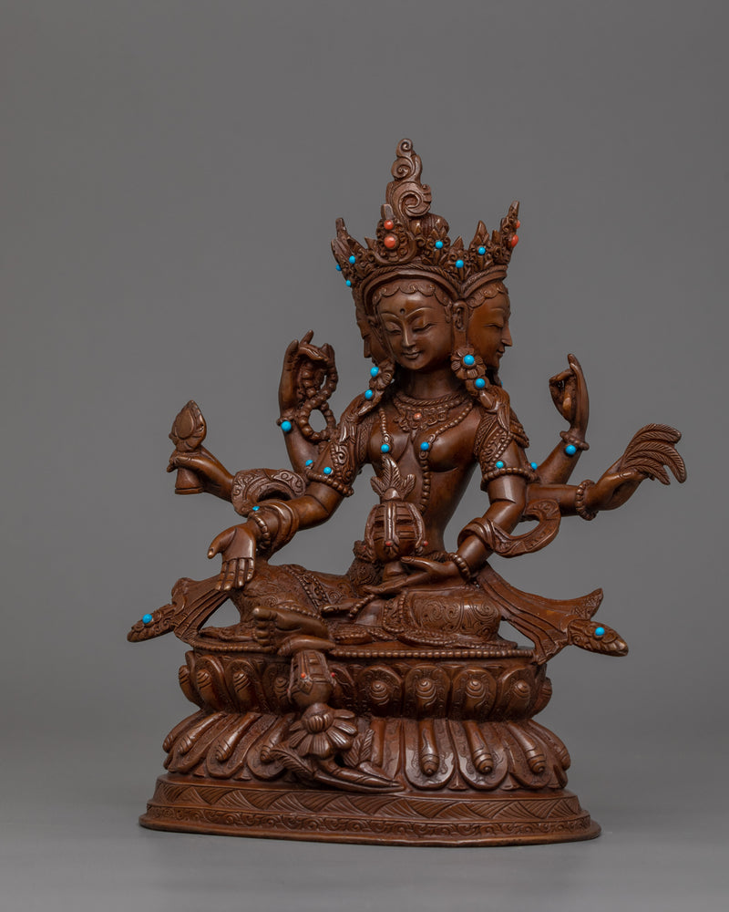 Tibetan Vasudhara Divine Goddess Statue | Symbol of Success